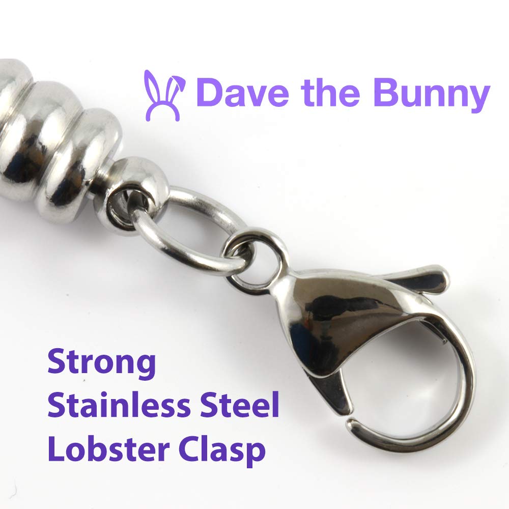 Dave The Bunny Africa Bracelet - Stainless Steel Continent Map Charm Snake Chain Bracelet for Women | Perfect Travel Gift, Cultural Jewelry for Africa Lovers