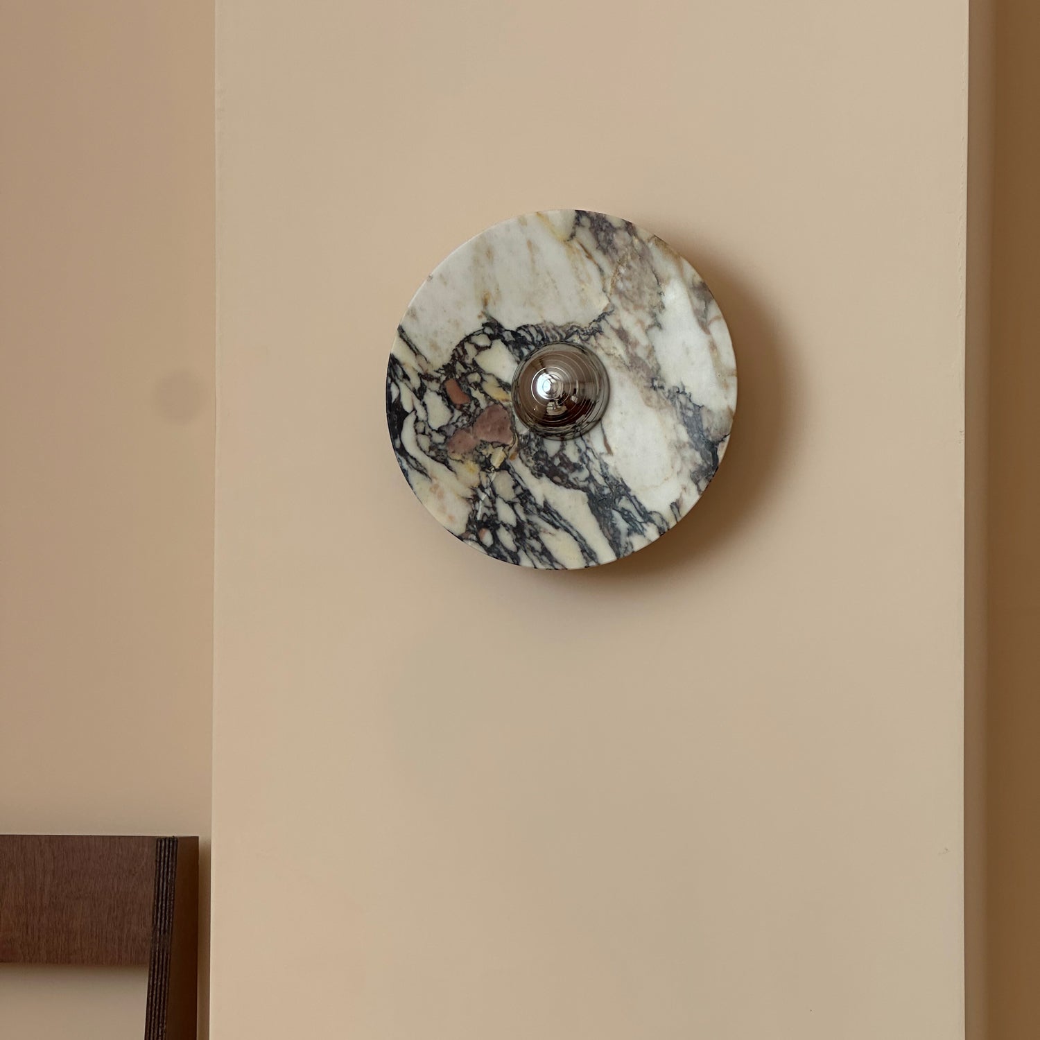 Calacatta Marble Wall Sconce Light - Modern Gold Finish Bathroom Vanity Lighting for Bedroom, Hallway & Living Room Decor