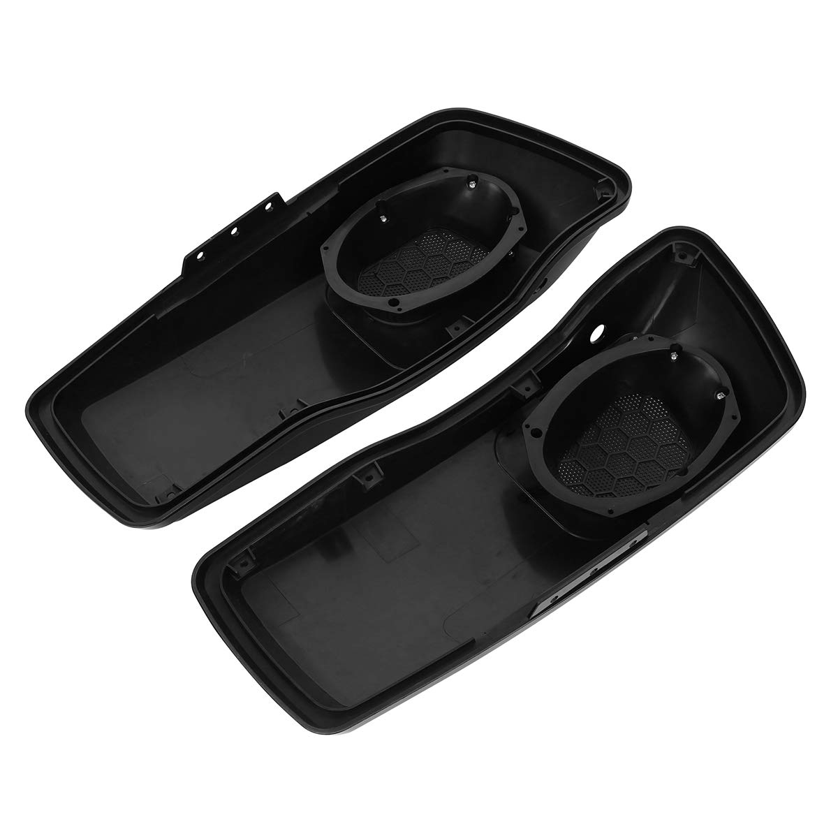 6x9 Cutout Grills Saddlebag Speaker Lids for Harley Touring Road King Street Electra Glide (2014-2024) - Premium Motorcycle Audio Upgrade for Enhanced Riding Experience