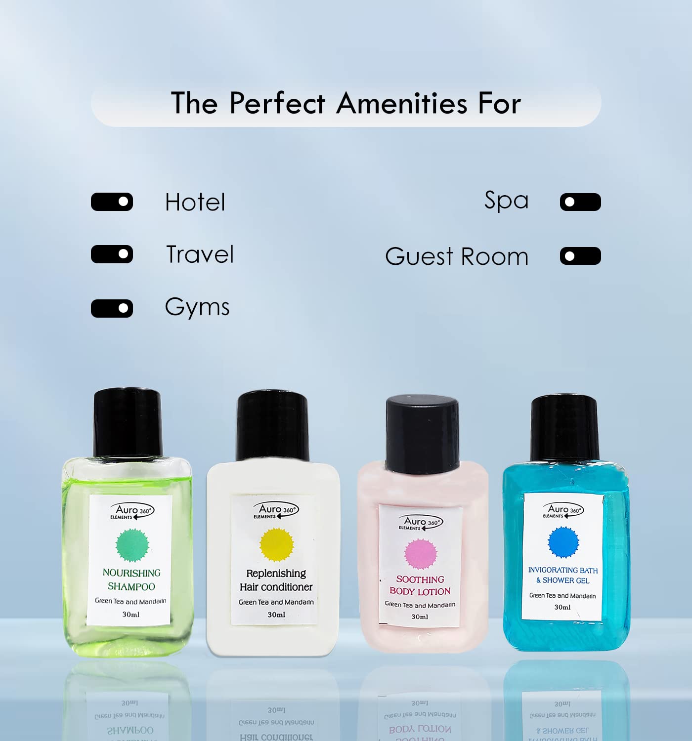 Auro 360° Hotel Amenities Set of 50 - Premium Travel Toiletries Kit for Hotels, Hospitals, Guest Houses & Wedding Guests | Bulk Hospitality Supplies for Guests & Patients | Perfect for Hotels, Resorts, Healthcare Facilities & Special Events