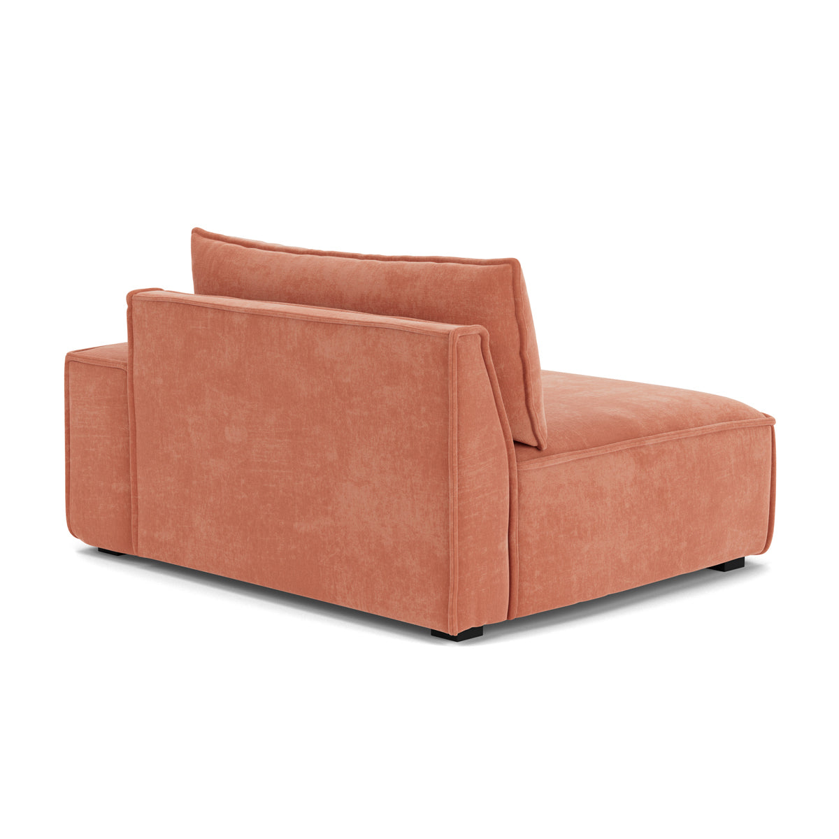Daphne Fabric 1-Seater Right Arm Modular Sofa - Compact Modern Living Room Furniture for Small Spaces & Apartments