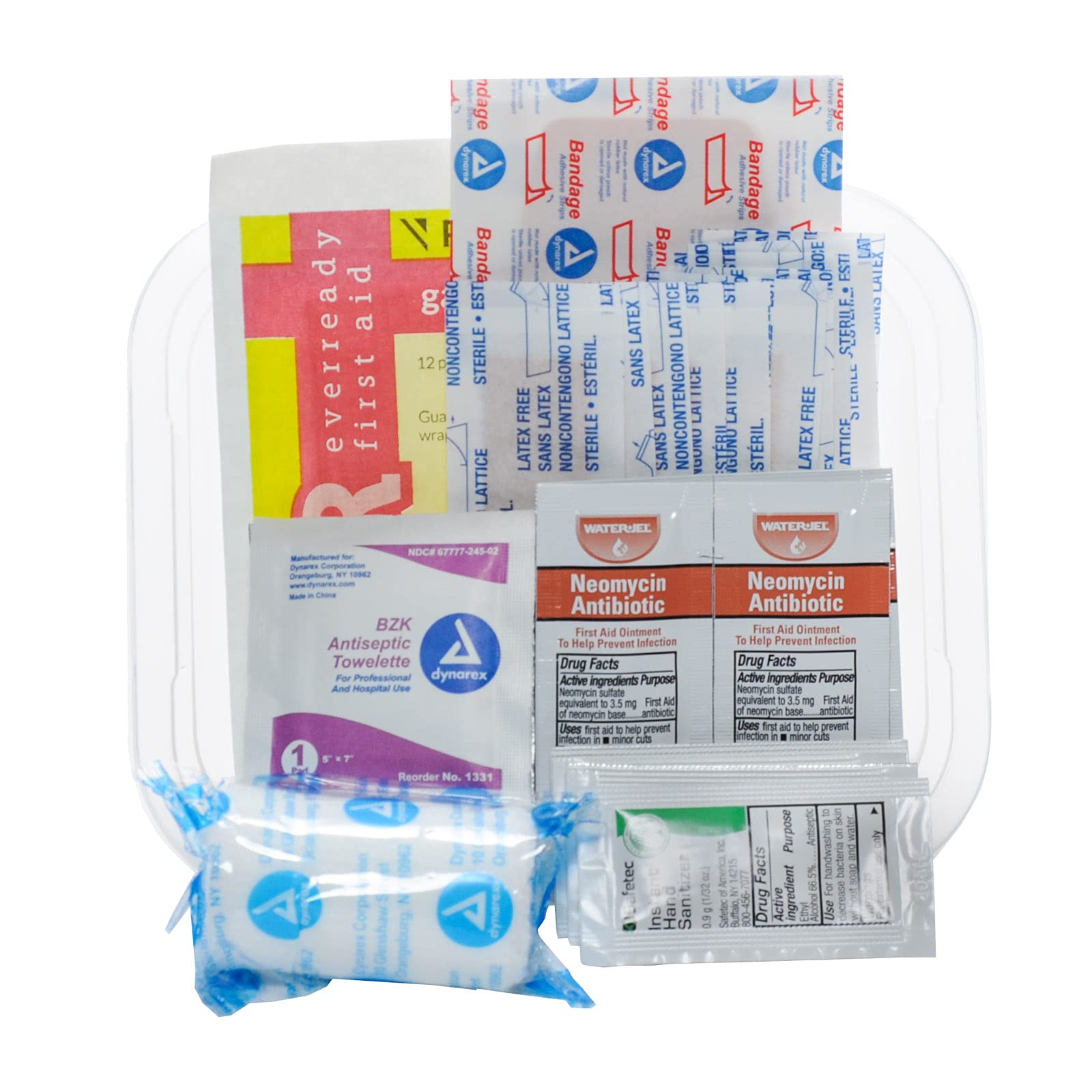 MFASCO 50-Piece First Aid Kit for Cuts & Scrapes - Compact Travel Size Medical Kit with Bandages, Antiseptic Wipes & Gauze - Perfect for Car, Hiking, Camping, Office & School Use - Portable Emergency Kit for Parents, Teachers & Outdoor Enthusiasts