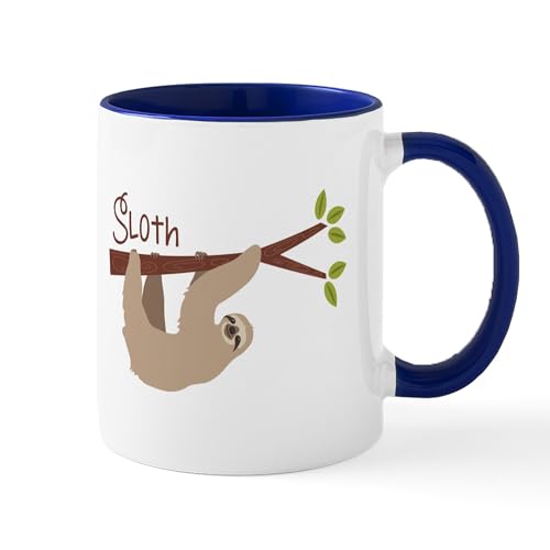White/Navy Inside - SLOTH Mugs