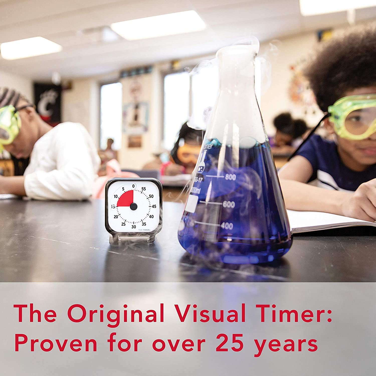 Time Timer 3 Inch Visual Timer - 60 Minute Countdown Clock for Kids with Dry Erase Activity Card & Desktop App - Perfect for Classroom, Homeschool Study, Task Management & Kitchen Use