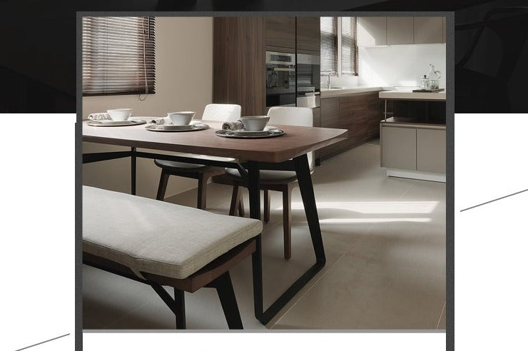 Nordic Solid Wood Dining Table and Chairs Set - Modern Minimalist Design for Home, Kitchen, and Dining Room - Perfect for Family Gatherings and Dinner Parties