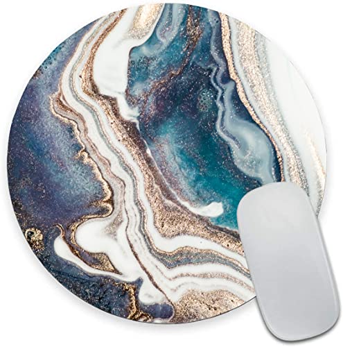 01 Blue White Gold Marble