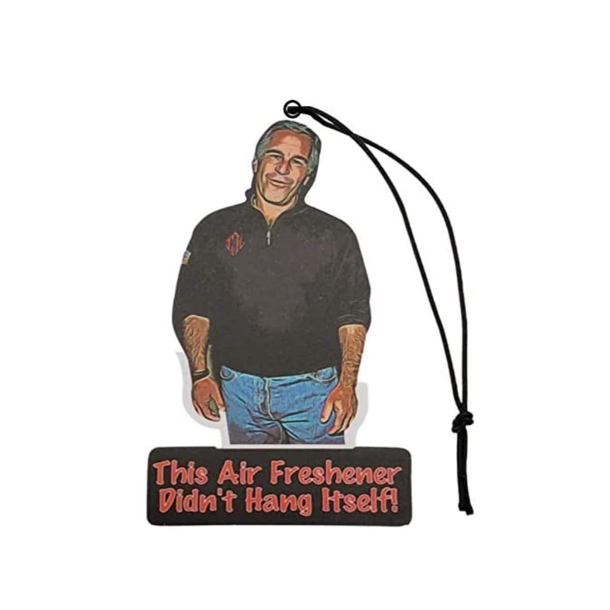 Jeffrey Epstein Car Air Freshener - Funny Conspiracy Theory Car Accessories for Men & Women (5 Pack) - Hanging Interior Fragrance Decor for Vehicles, Offices & Gag Gifts