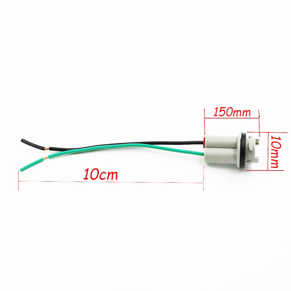 YSY 4-Piece T15/T10 LED Bulb Connector Kit - W5W 168 194 Car Light Socket Adapter for Auto Interior & Exterior Lighting - Perfect for Dome Lights, License Plate Lights & Dashboard Illumination