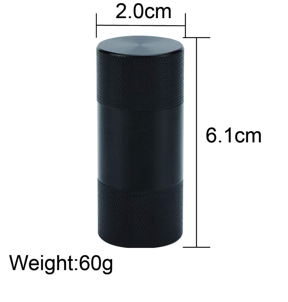 Premium Spice & Herb Grinder - Black Lipstick Design for Tobacco, Herbs & Spices - Perfect for Cooking, Baking & DIY Blends
