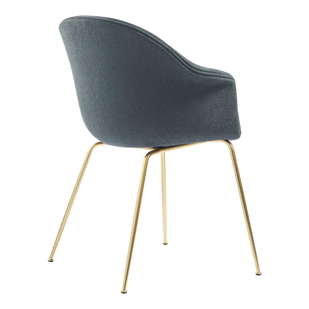 Bat Dining Chair with Conic Base - Fully Upholstered Modern Kitchen & Dining Room Furniture for Home Decor
