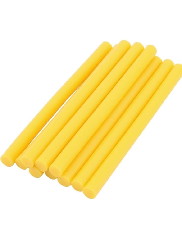 Aashirwad 11mm Heavy Duty Industrial Hot Glue Sticks - 20 Pack | High Strength Yellow Glue for Wood, Metal, Plastic, Fabric | Perfect for DIY Crafts, Home Repairs & Industrial Bonding