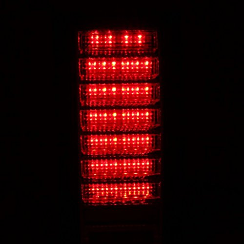Hummer H2 LED Tail Lights Assembly Set - Red/Clear (Pair) Left Driver & Right Passenger Side Replacement - Durable & Bright for Night Driving & Off-Road Adventures