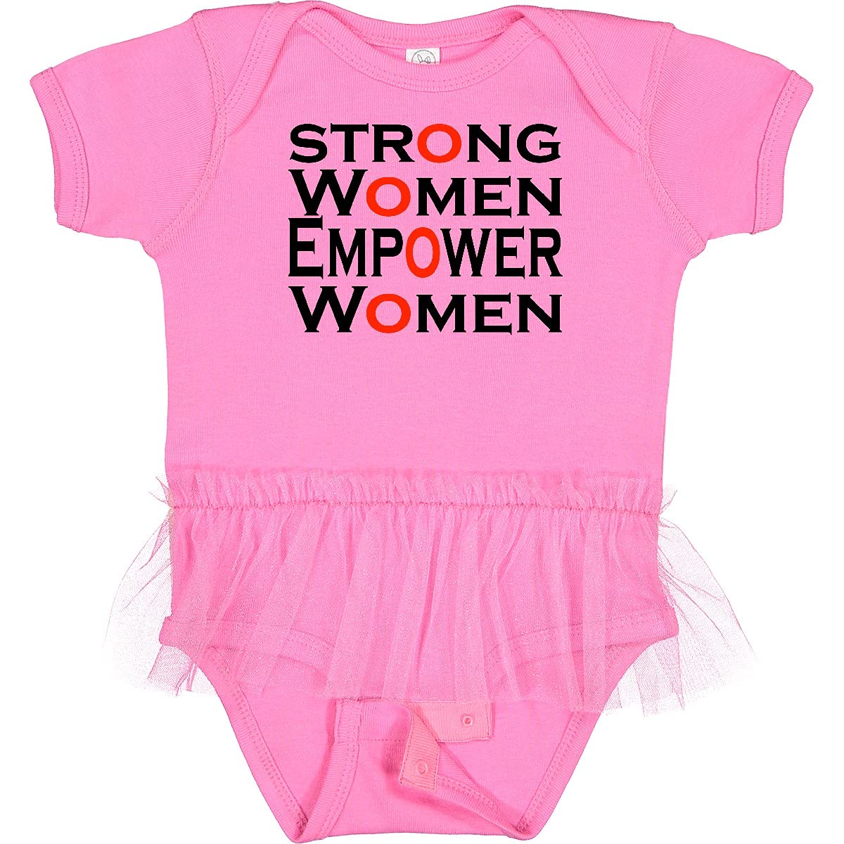 Inktastic Strong Women Empower Women Infant Tutu Bodysuit - Cute Baby Girl Outfit for Birthday, Photoshoot & Special Occasions