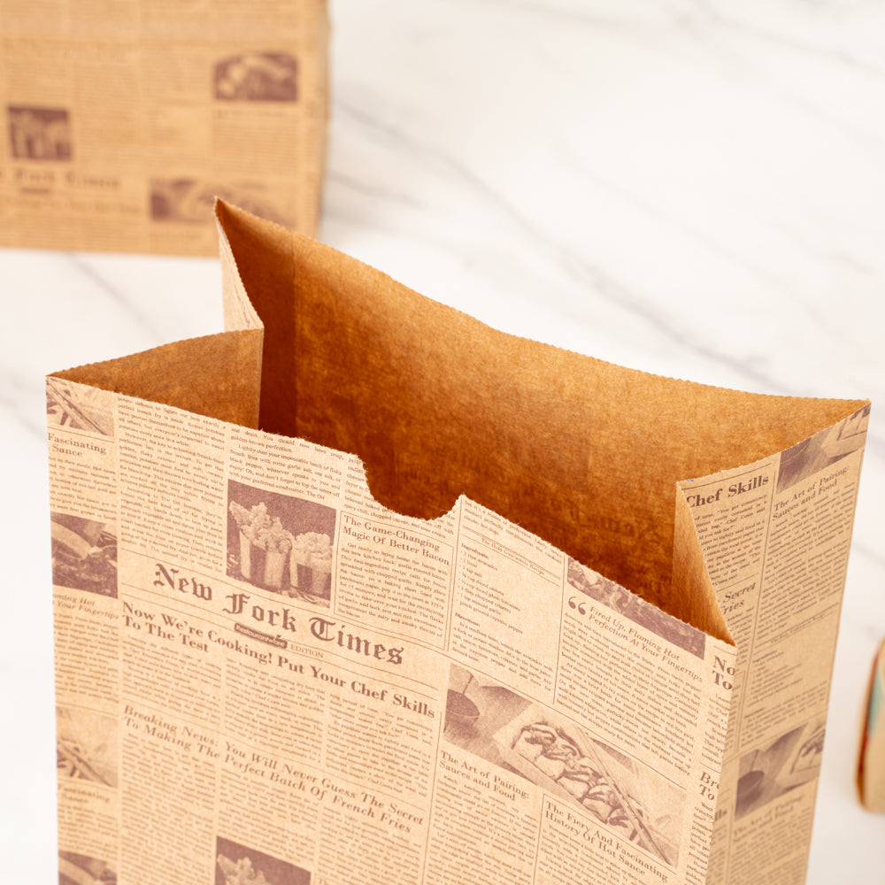 Eco-Friendly Kraft Paper Bags 12 lb, 7 x 4.25 x 12.5 Inches - 100 Count Box - Perfect for Grocery, Retail & Gift Packaging
