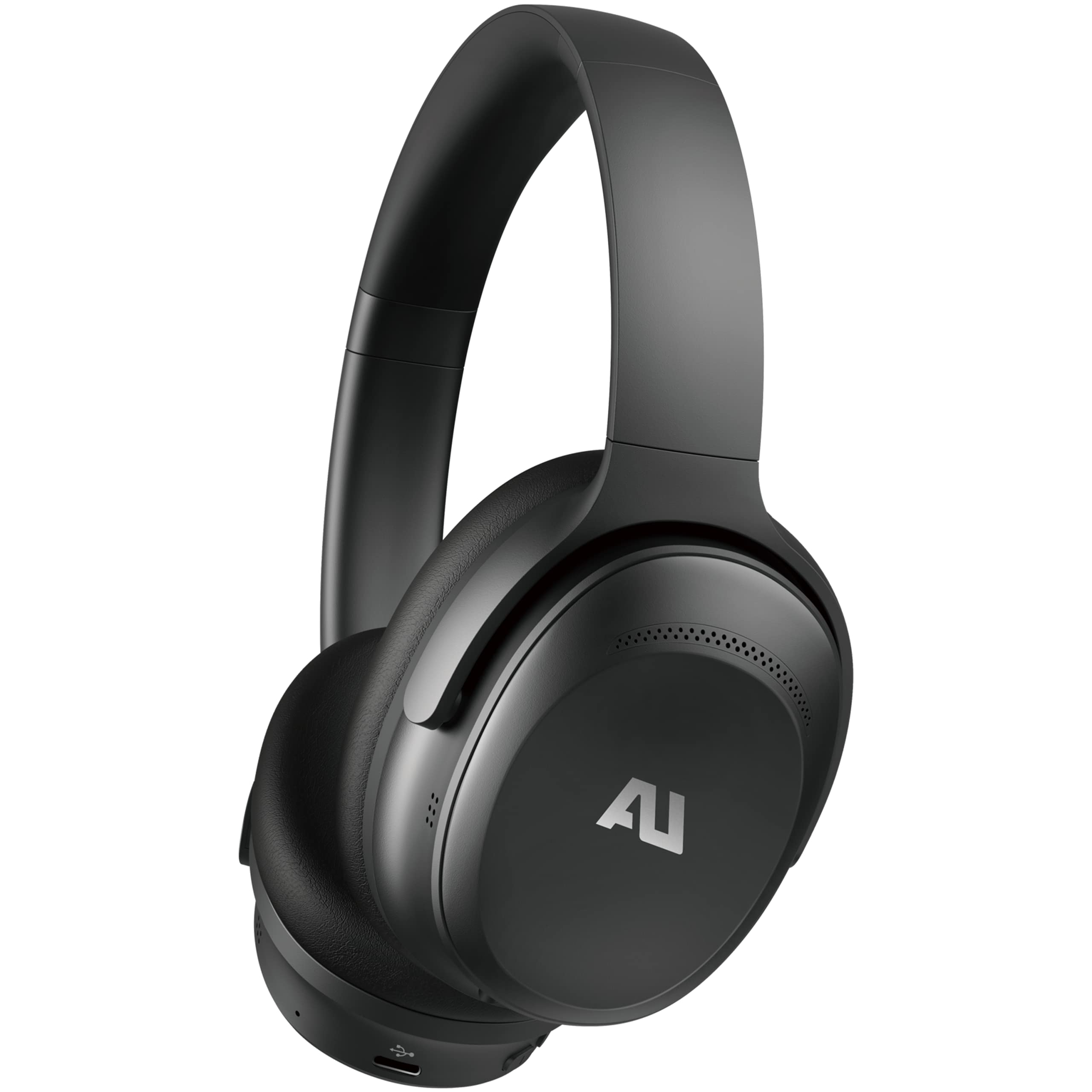 ausounds AU-XT Wireless Bluetooth Headphones with Hybrid Active Noise Cancelling - Over-Ear Headset with aptX HD, Bi-Fold Design, Protein Earmuffs & Deep Bass - Built-in Mic for Calls - 30H Playtime (Black) | Perfect for Travel, Workouts & Home Office Use