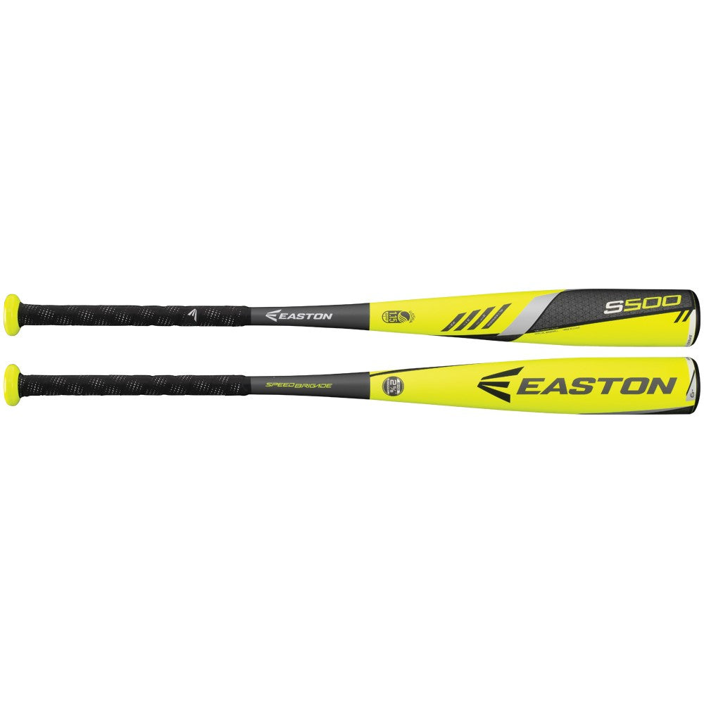 Easton S500 SL16S5009 30/21 Yellow Senior League Baseball Bat - 2 5/8 Barrel (2016 Model) | Perfect for Youth Baseball Games & Training