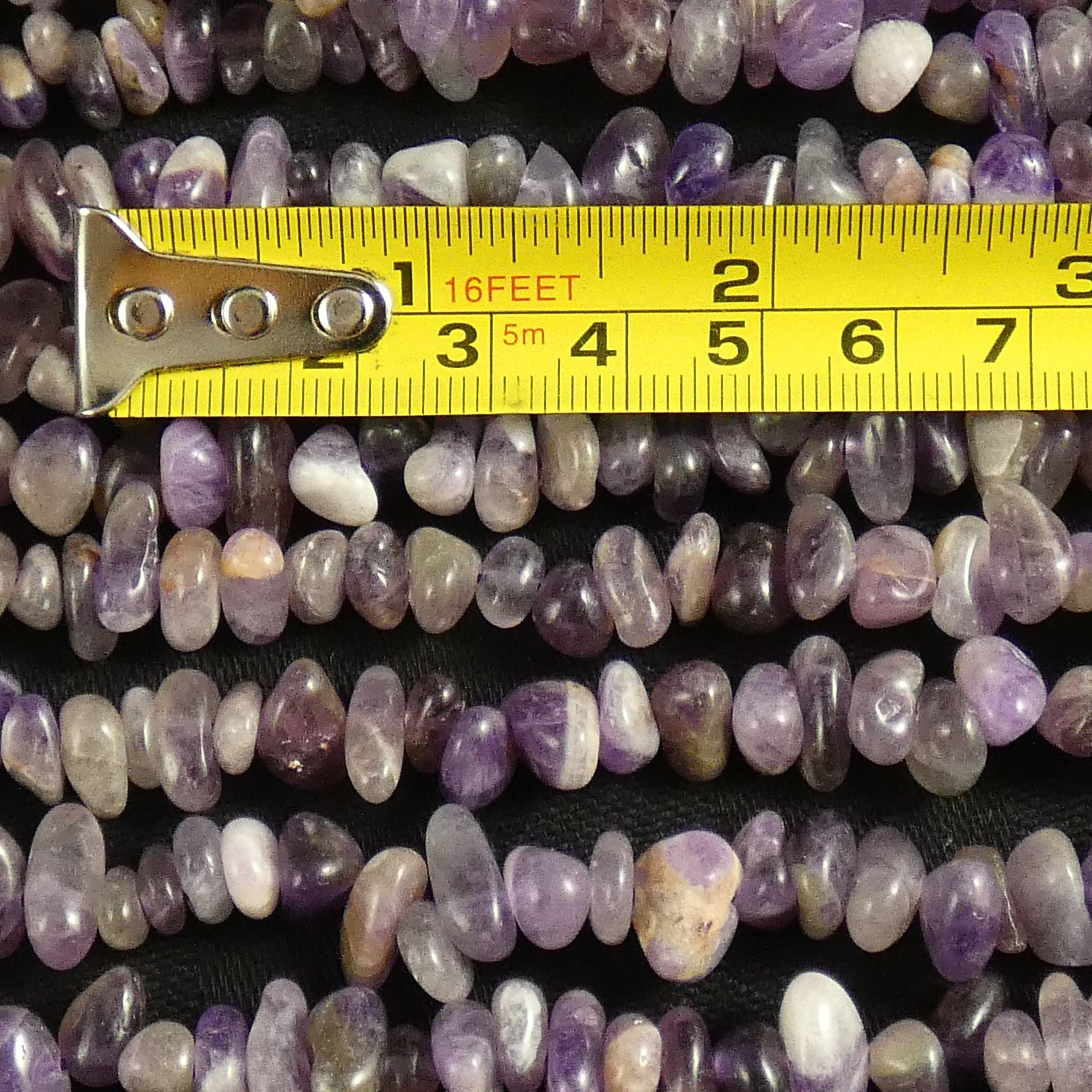 Natural Chevron Amethyst Tumbled Chip Beads - Bulk Wholesale Gemstone Beads for Jewelry Making, DIY Crafts & Healing Crystals | Perfect for Bracelets, Necklaces & Spiritual Healing