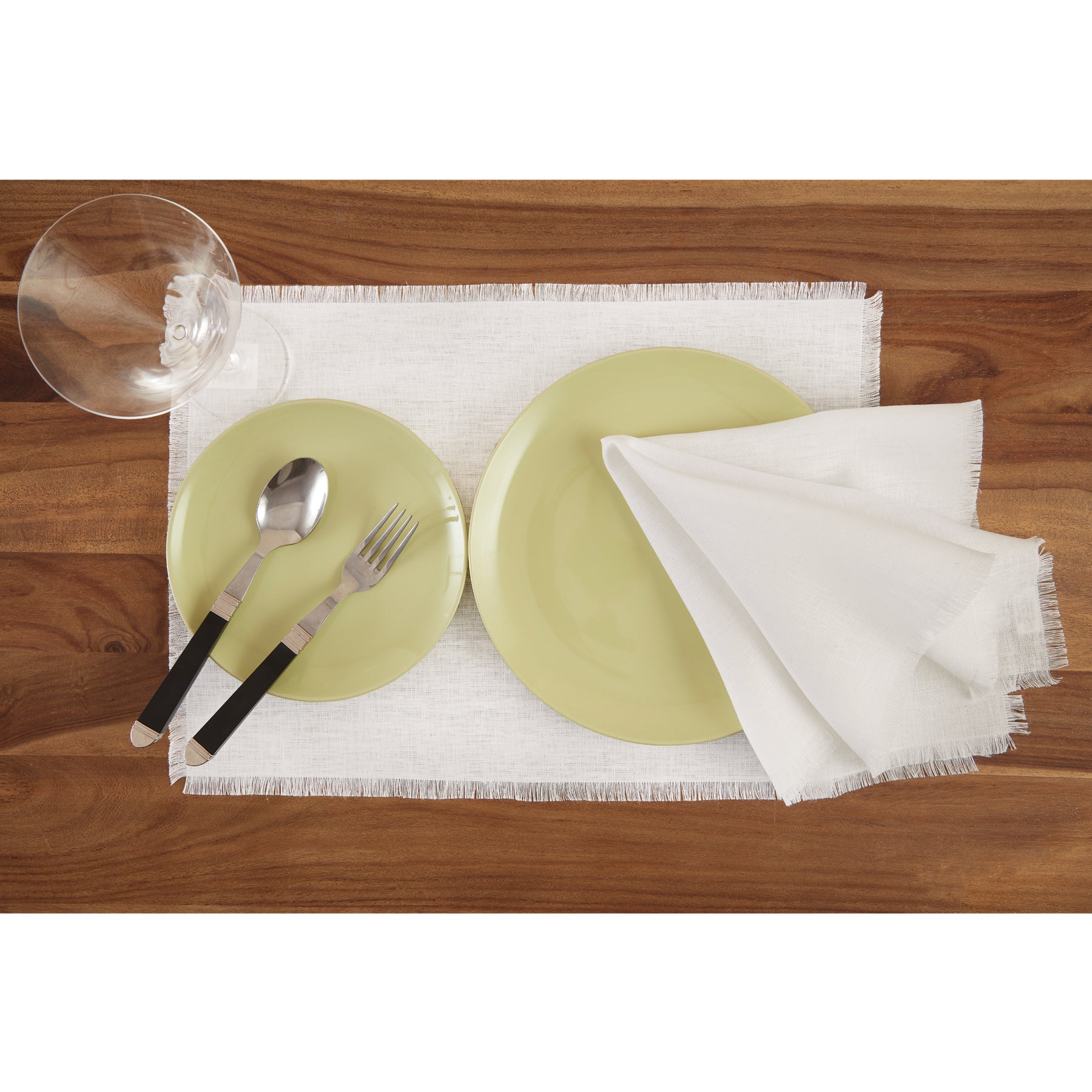 Elegant Fringe Napkins Set of 4 - Premium Cotton Decorative Table Linens for Dinner Parties, Weddings & Home Decor