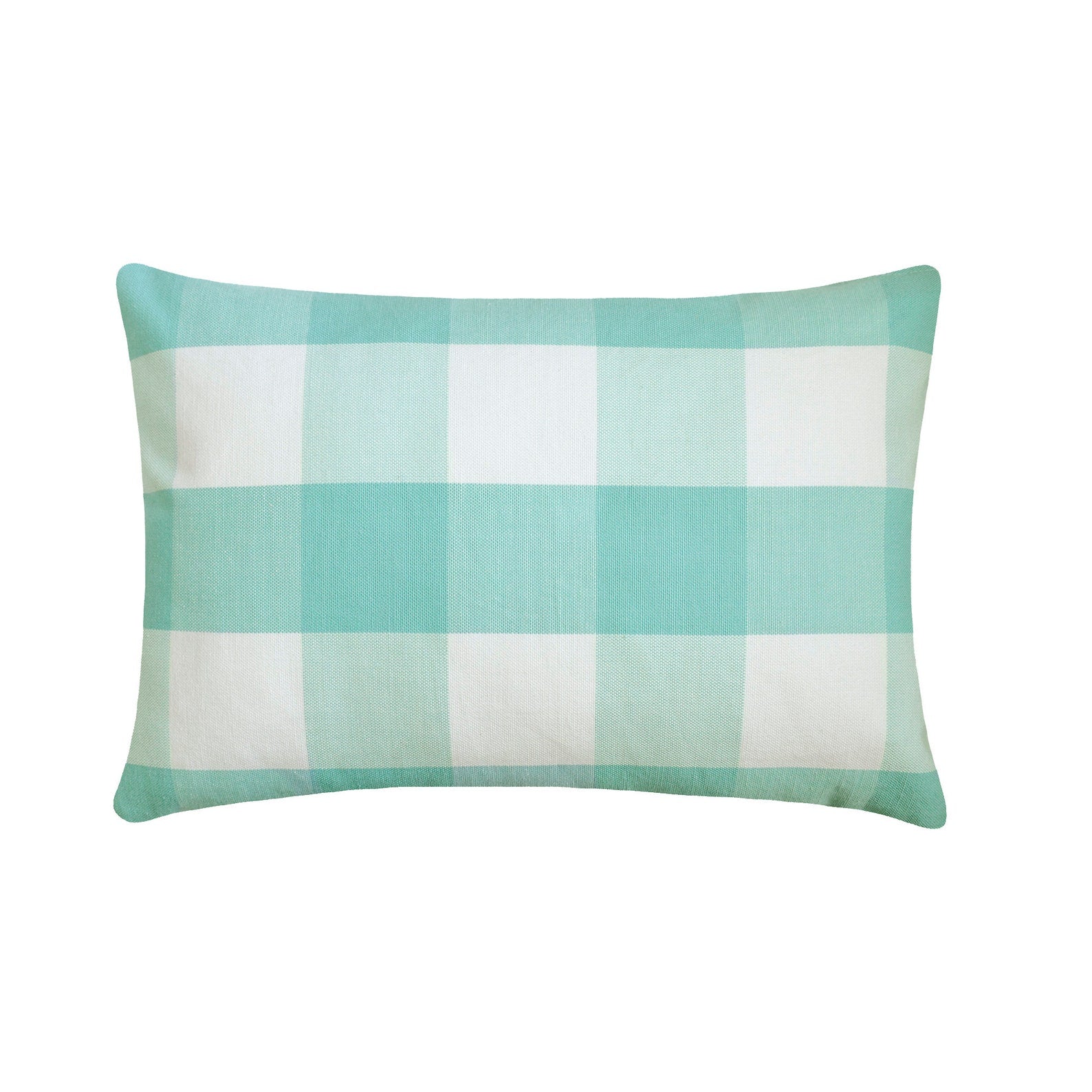 Beige Plaid Cotton Lumbar Pillow Cover - Soft Decorative Throw Pillow Case for Sofa, Bed, Couch - Home Decor Accent for Living Room, Bedroom