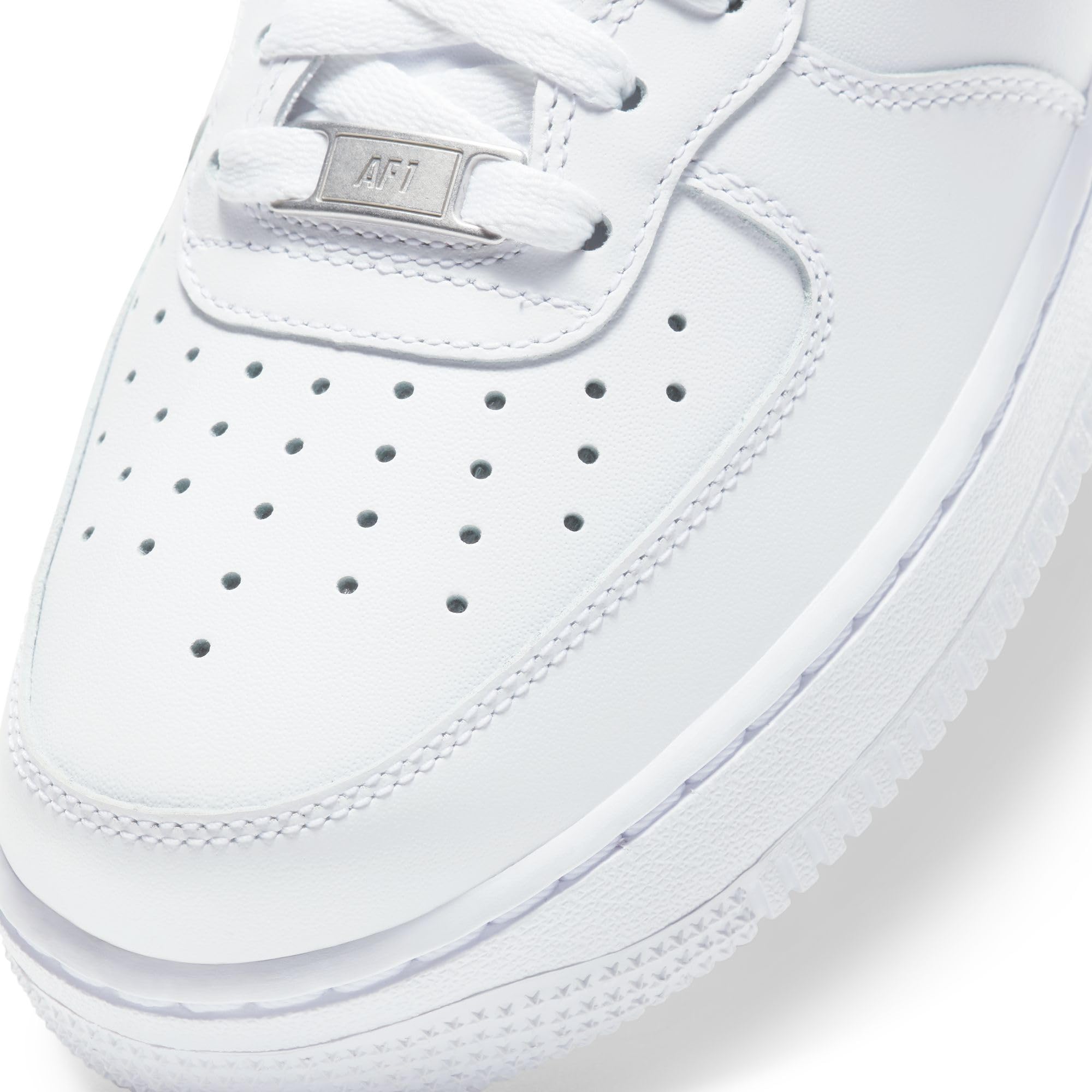 Nike Women's Air Force 1 '07 Mid Sneakers - Size 8.5 US - White/White - Casual & Athletic Shoes for Everyday Wear, Gym & Street Style
