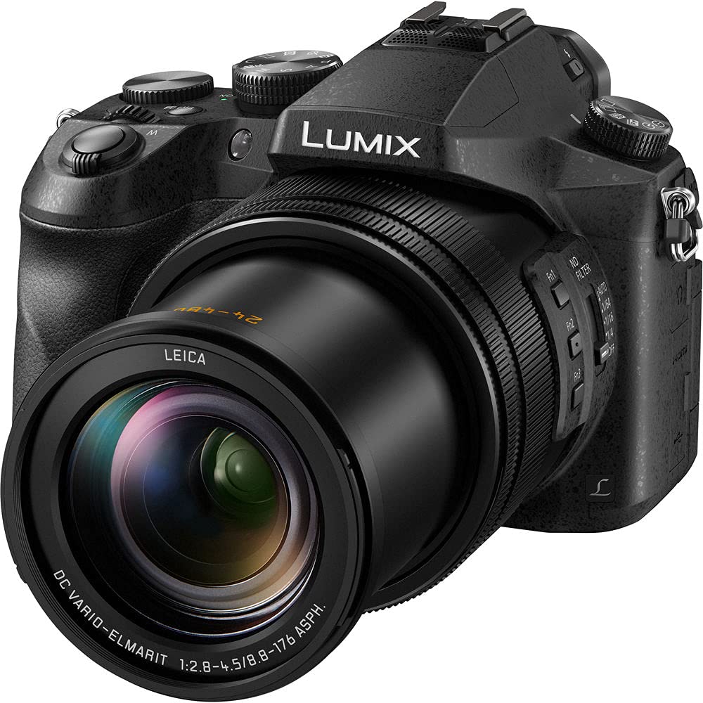 Panasonic Lumix DMC-FZ2500 4K Digital Camera Bundle with 128GB SD Card, Extra Battery, Flash, Tripod & Accessories - Perfect for Travel, Vlogging & Photography Enthusiasts