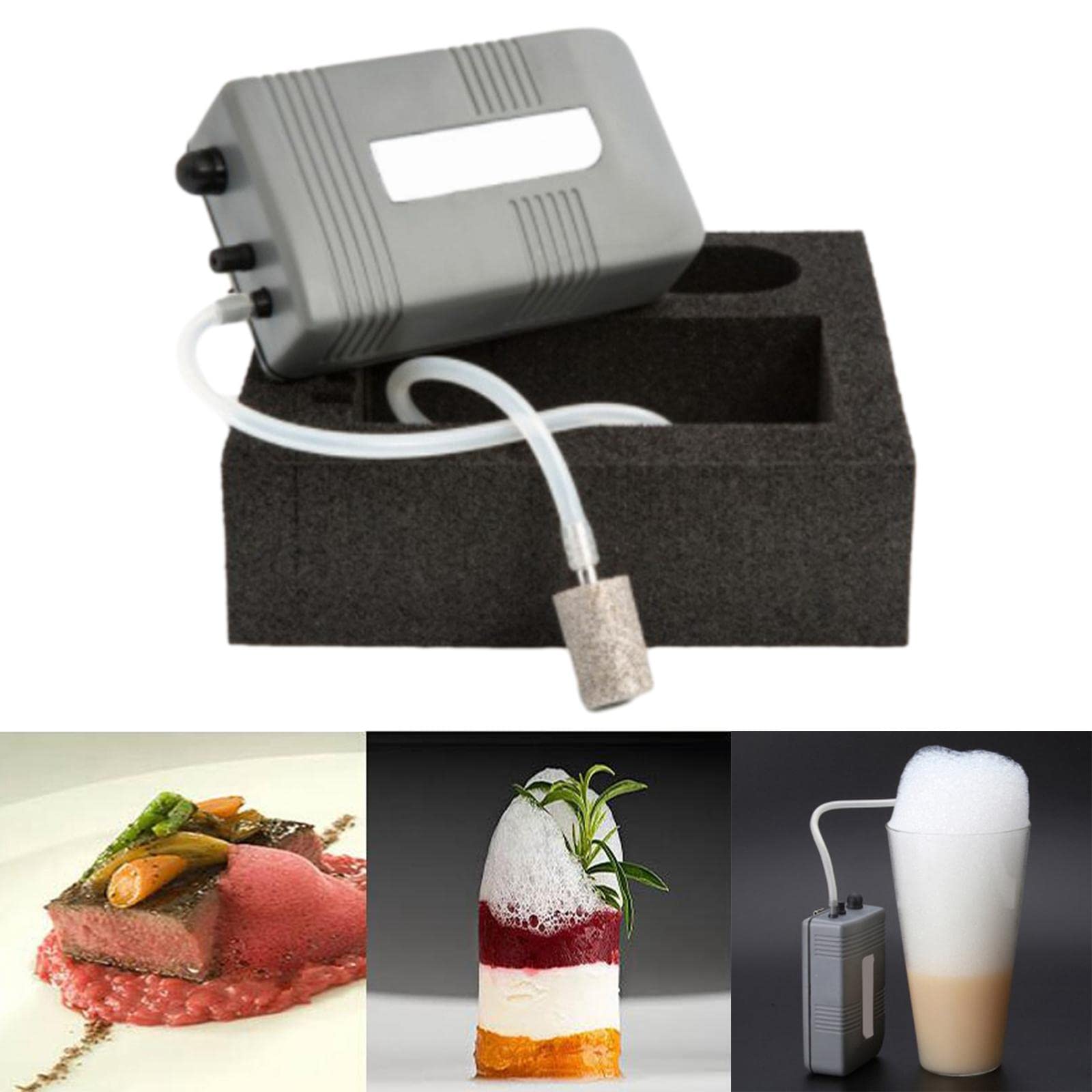 Baoblaze Professional Food Bubble Maker - Portable Foam Machine for Chefs & Culinary Enthusiasts | Perfect for Molecular Gastronomy, Cocktail Foam & Plating Decoration