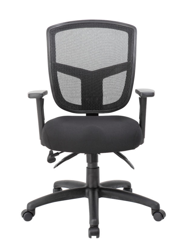 Boss Contract Mesh Task Chair B6023 - Ergonomic Office Chair with Adjustable Height & Lumbar Support for Home & Business Workspaces