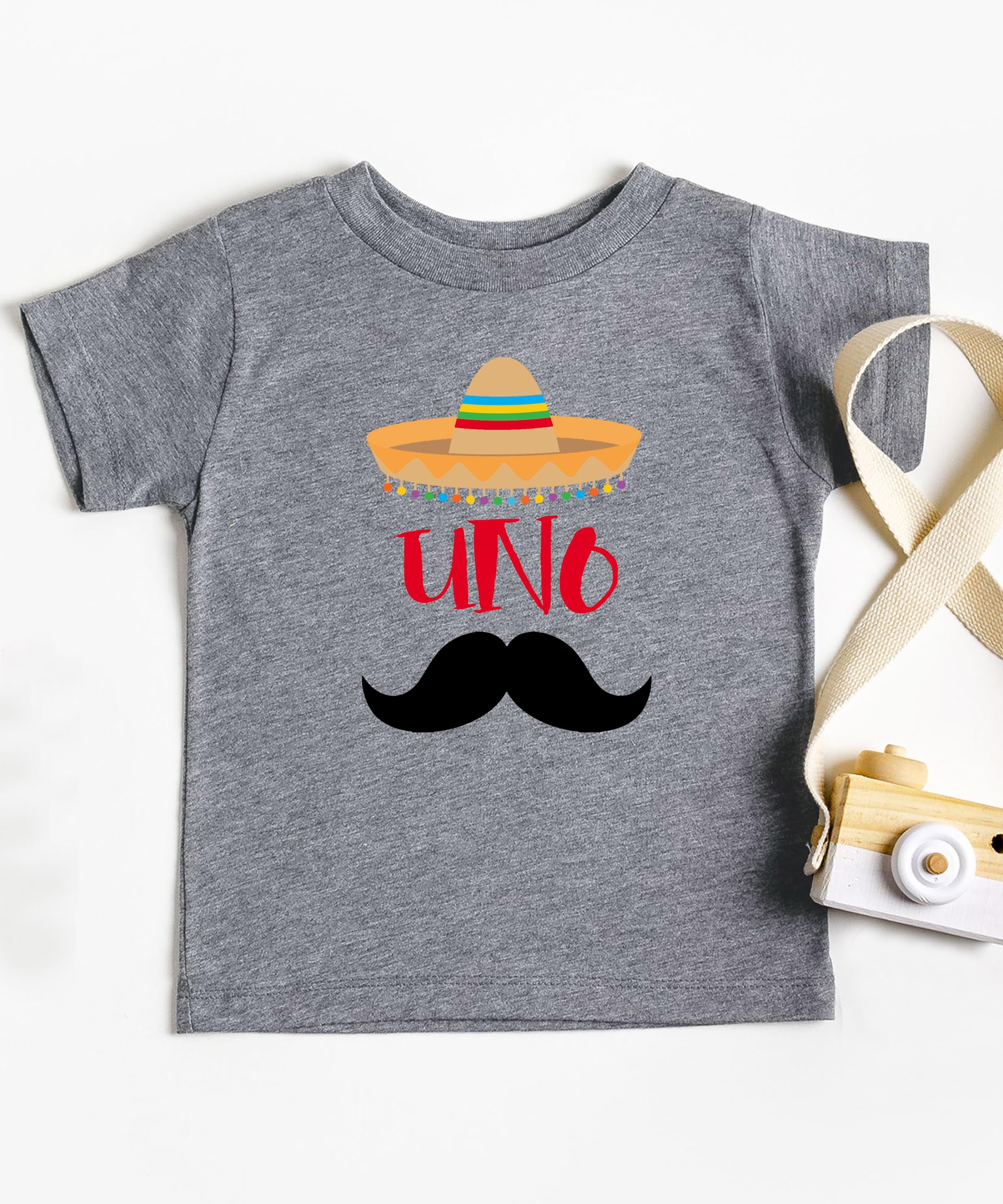 1st Birthday Outfit for Baby Boy - Fiesta Themed Uno Shirt with Sombrero & Mustache Design | Perfect for First Birthday Parties, Photo Shoots & Celebrations