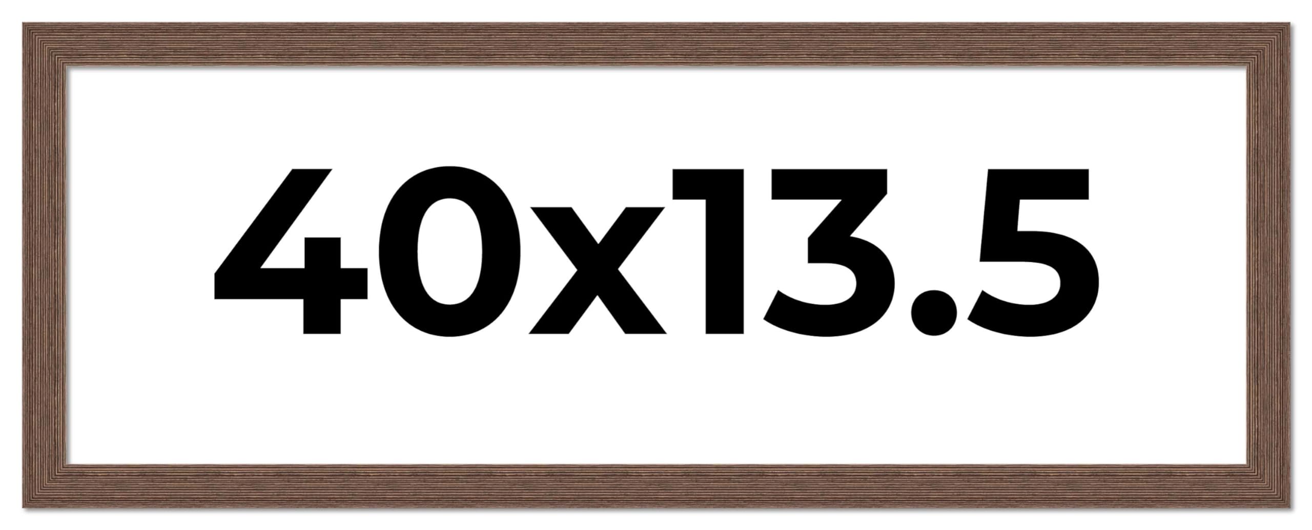 40x13.5 Inch Distressed Barnwood Picture Frame - Rustic Farmhouse Photo Frame with UV Acrylic Shatter Guard & Acid-Free Backing | Perfect for Wall Decor, Wedding Photos, Family Portraits and Home Office Display