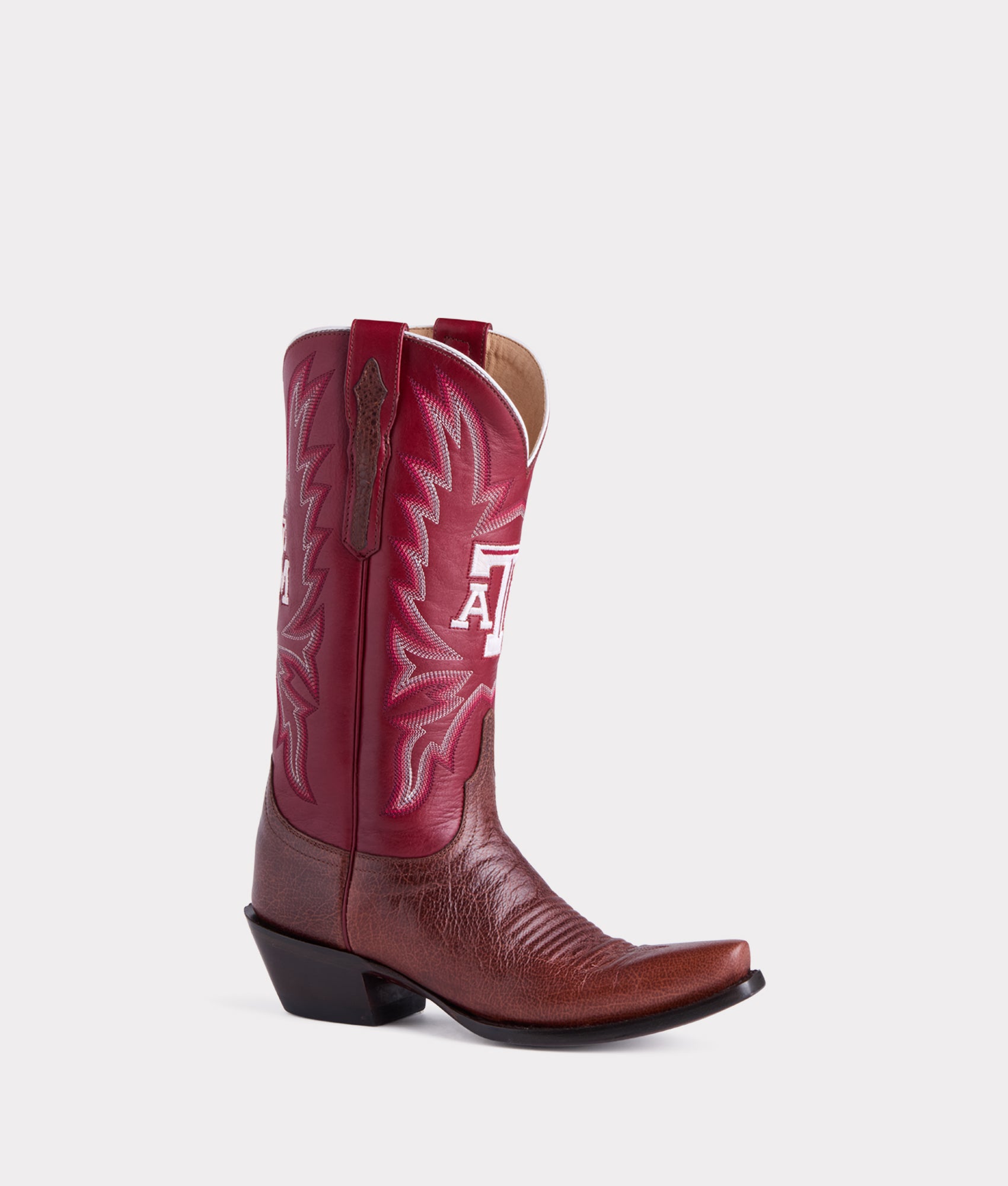 Lucchese x Texas A&M 12th Man Women's Chocolate Cowboy Boots - Western Fashion, Comfortable & Durable for Rodeo, Country Music Festivals & Everyday Wear