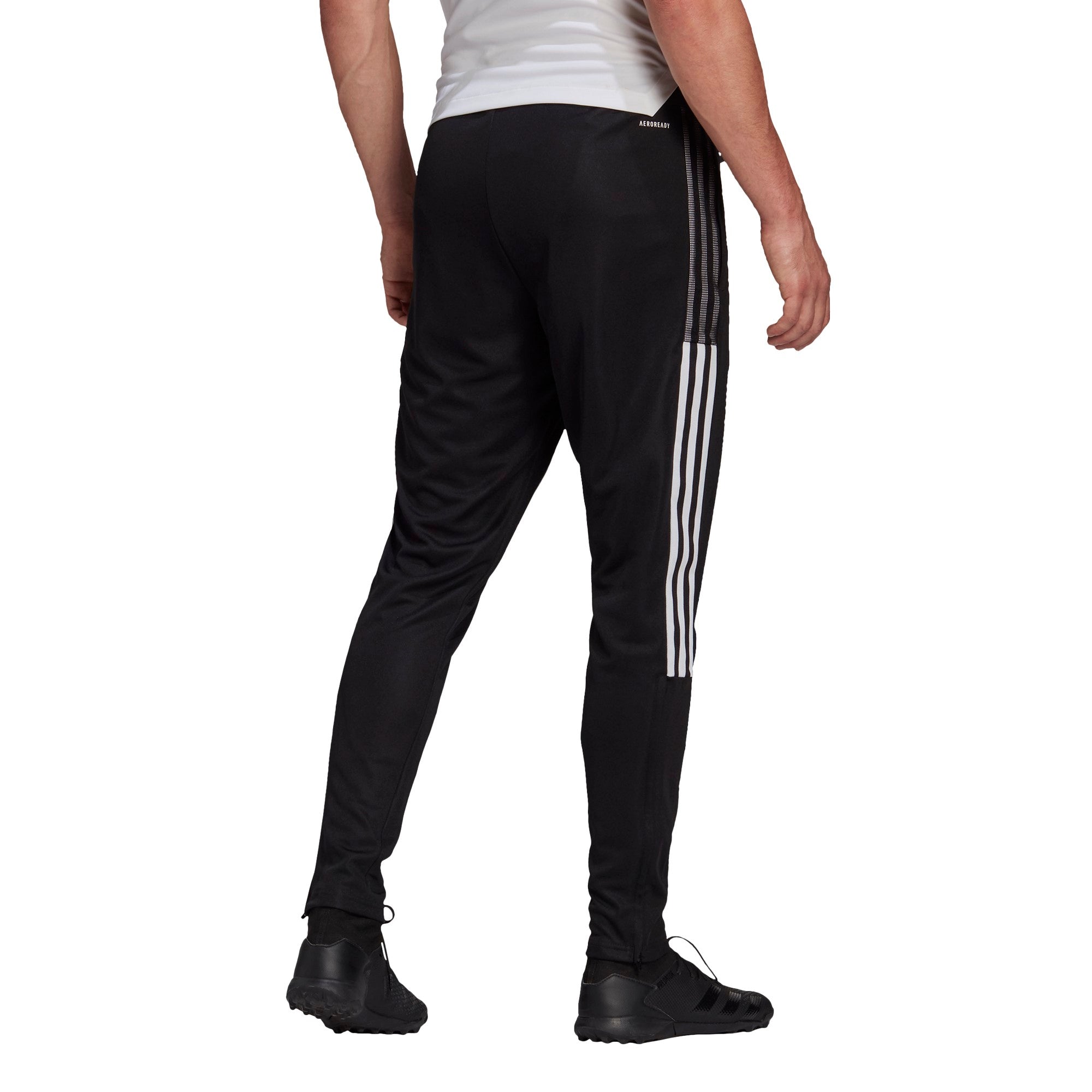 Adidas Youth Tiro 21 Training Track Pants for Boys & Girls - Black/White - Comfortable Soccer & Running Workout Pants for Sports & Gym