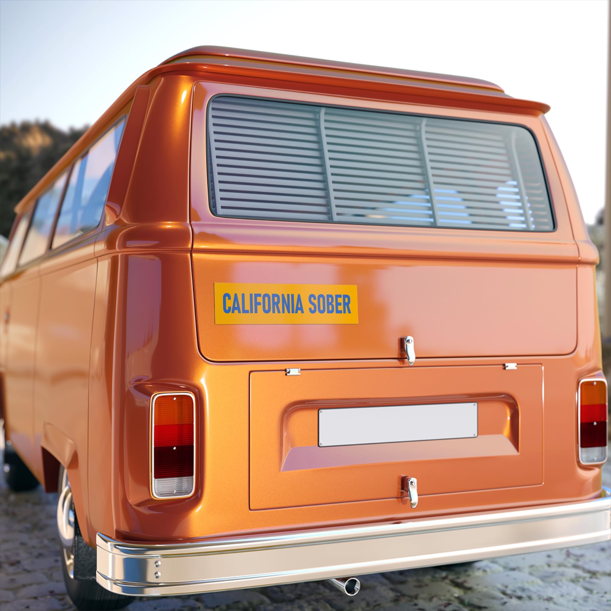 California Sober Bumper Sticker - Vinyl, Waterproof Decal for Cars, Trucks & Laptops - Express Your Lifestyle (Perfect for Road Trips, Festivals & Daily Commute)