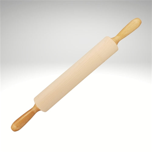 12-Inch Wooden Rolling Pin for Baking - Perfect for Pies, Cookies, Dough & Pastry Making - Non-Stick & Easy to Clean - Essential Kitchen Baking Tool for Home Bakers & Professional Chefs