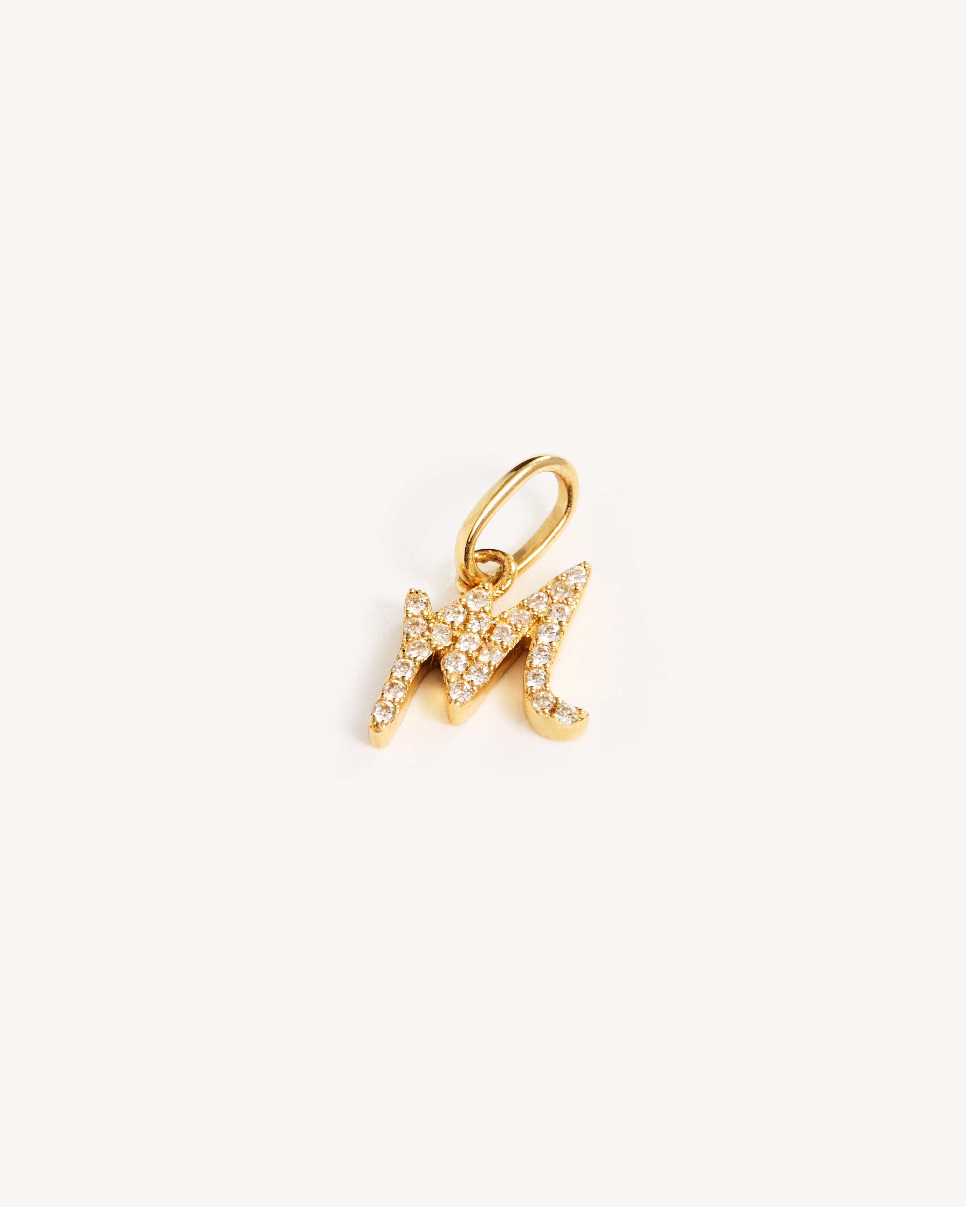14K Solid Gold Forever Love Diamond Letter Necklace Pendant - Personalized Initial Jewelry Gift for Women, Perfect for Valentine's Day, Anniversary & Special Occasions