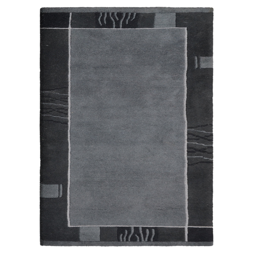 Handmade Rugnique Hand-Knotted Wool Rug - Premium Quality, Non-Slip & Durable - Perfect for Living Room, Bedroom, or Office Decor