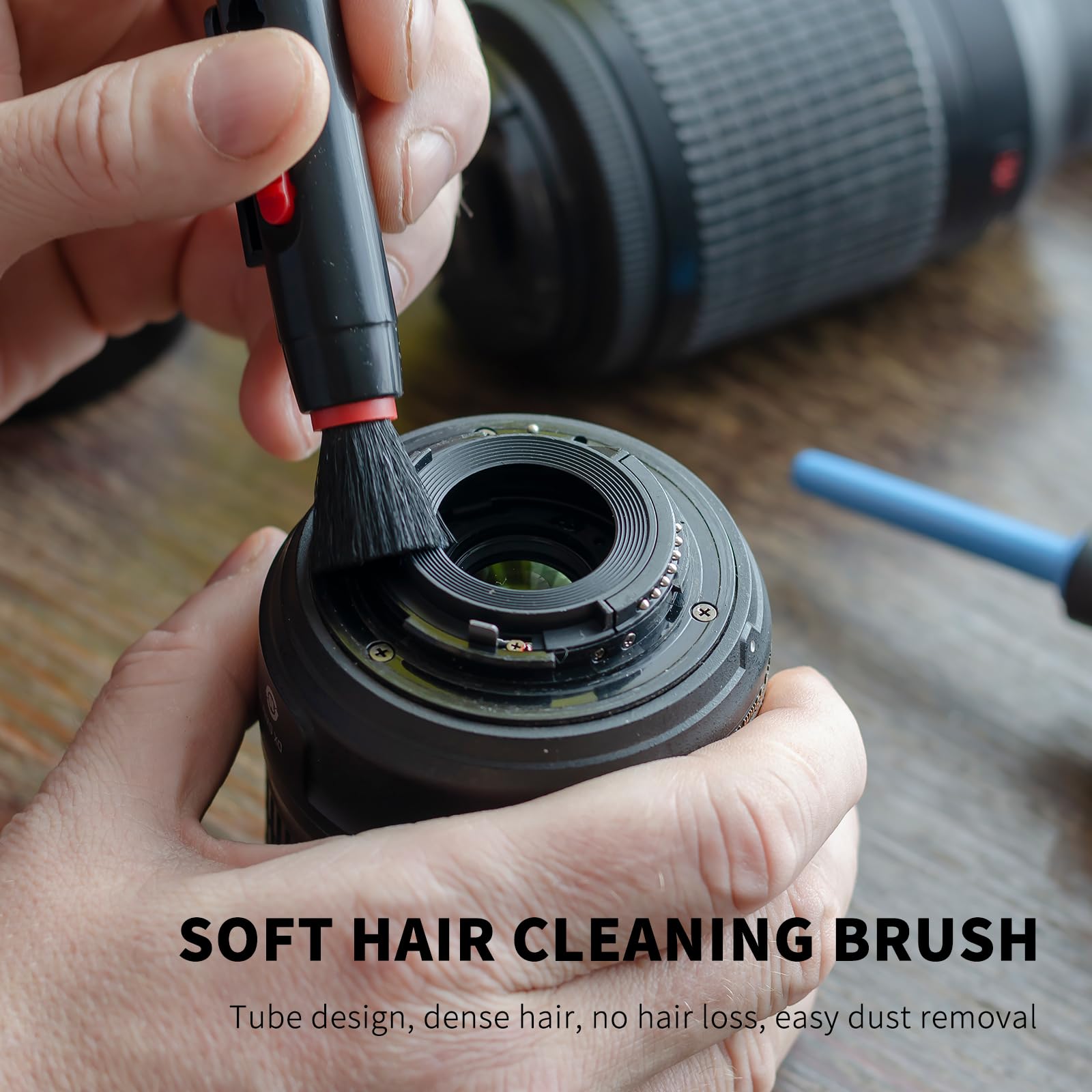 **12-in-1 Universal Camera Cleaning Kit for Digital Camera Lens, Phone, Keyboard & Computer – Includes Cleaning Solution, Brush, Microfiber Cloth, Air Blower, Lens Pen – Perfect for Travel, Home & Office Use**