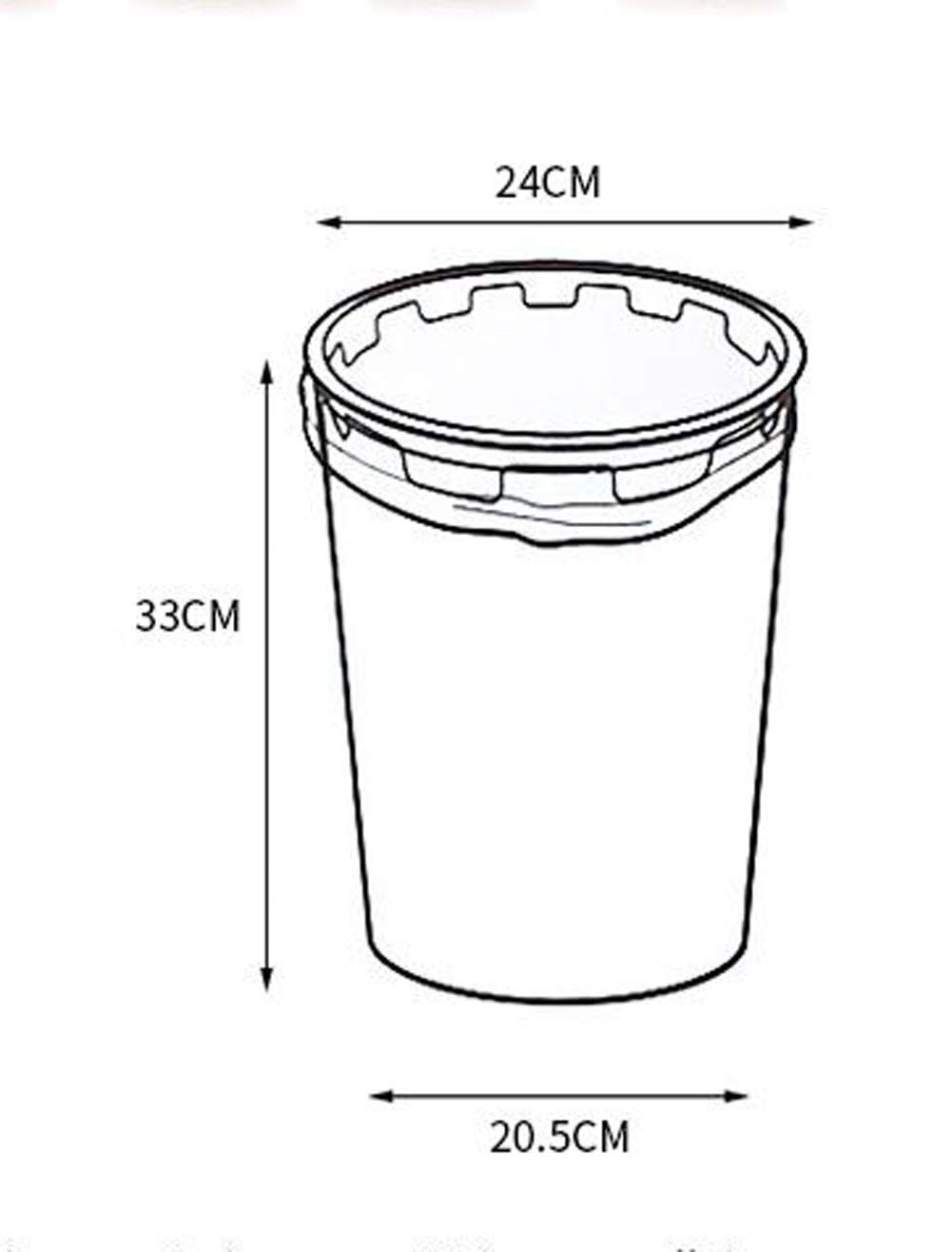 Hflove 12L Plastic Trash Can for Kitchen & Living Room - Durable Waste Bin with Lid, Blue - Perfect for Home, Office, and Bathroom Use