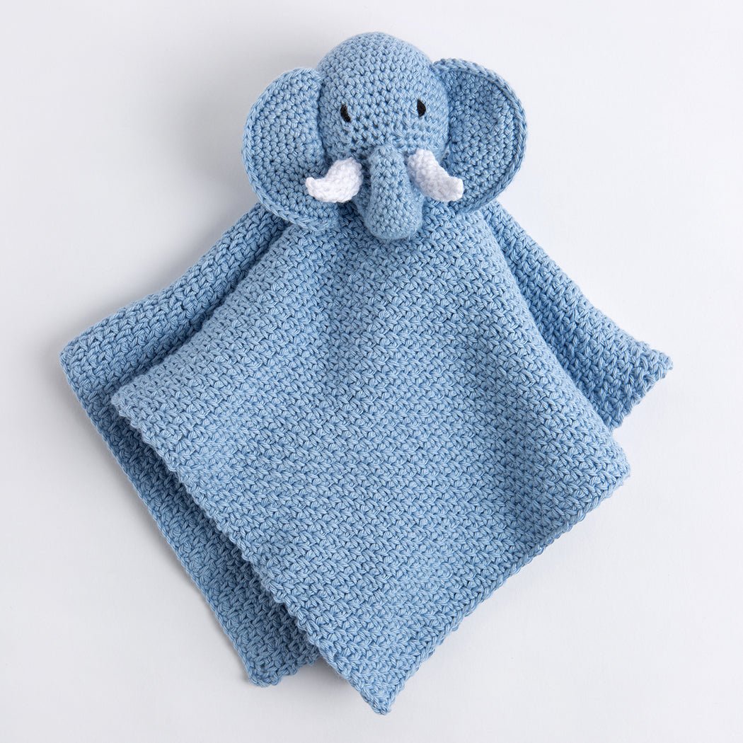 Roy The Elephant Baby Comforter Crochet Kit - Handmade Soft Plush Toy for Newborns & Toddlers | Perfect for Nursery Decor, Baby Shower Gifts, and Soothing Comfort
