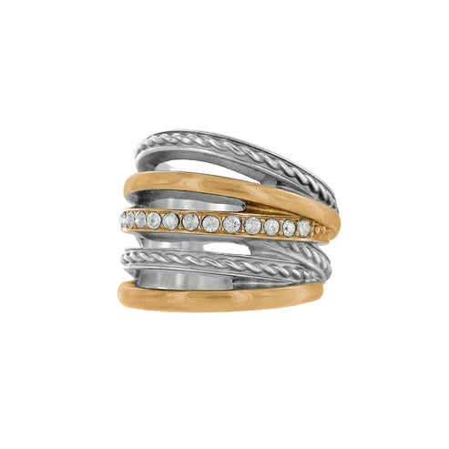 Brighton Neptune's Rings - Sterling Silver & Gold Plated Jewelry for Women | Elegant Stackable Rings for Everyday Wear, Gift Giving & Special Occasions