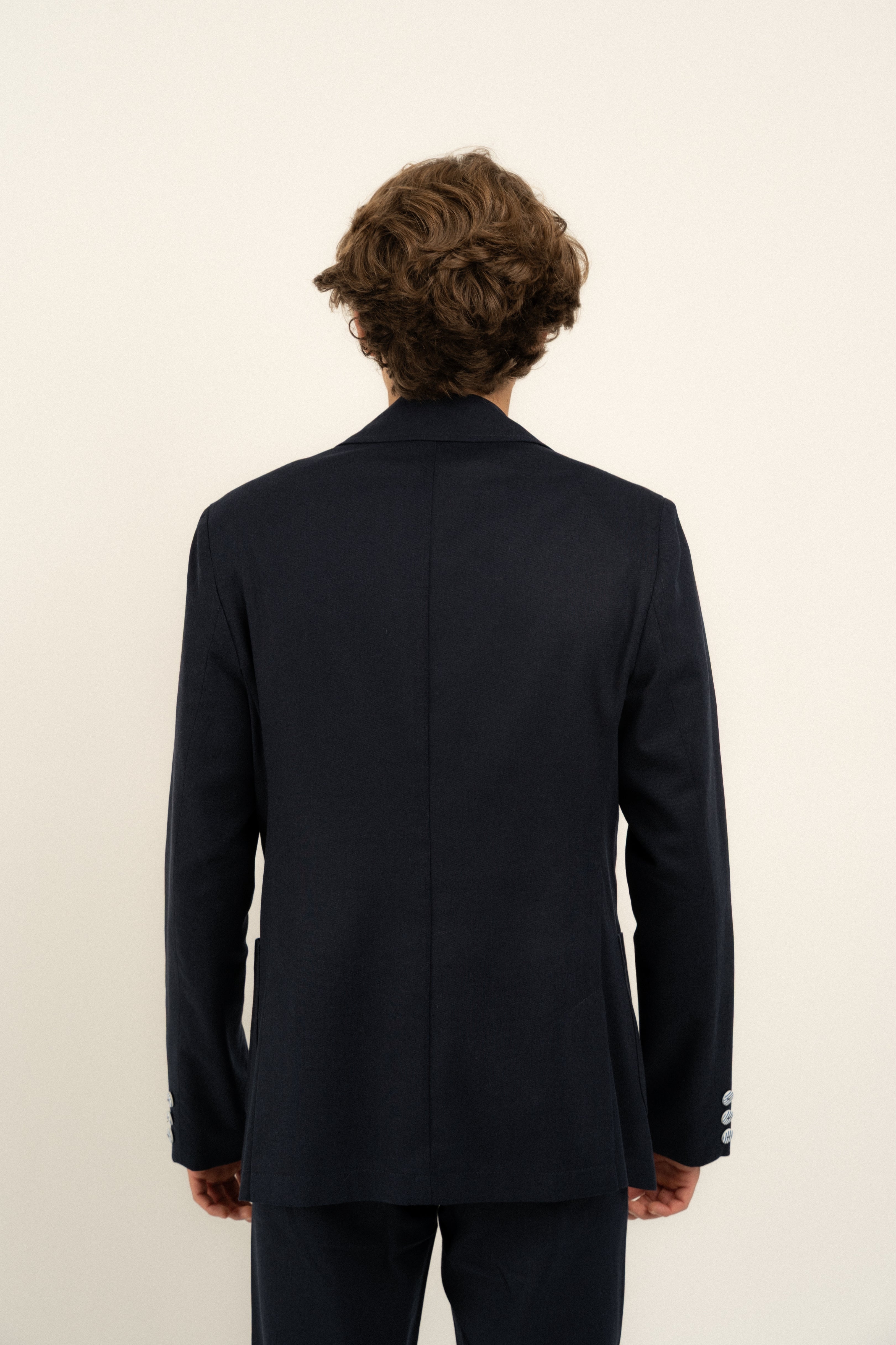 Premium Newport Navy Linen Blazer for Men - Breathable Summer Business Casual Jacket - Perfect for Weddings, Office & Outdoor Events