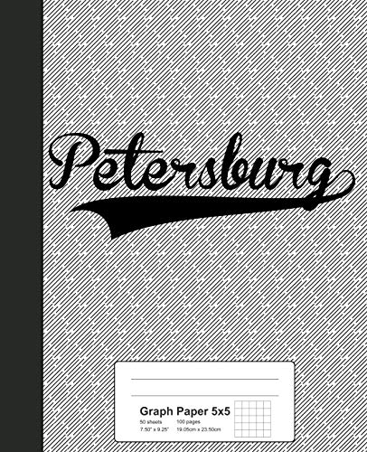 5x5 Graph Paper Notebook - Premium PETERSBURG Grid Notebook for Math, Engineering & Sketching | Weezag 5x5 Grid Paper | Perfect for Students, Architects & Artists