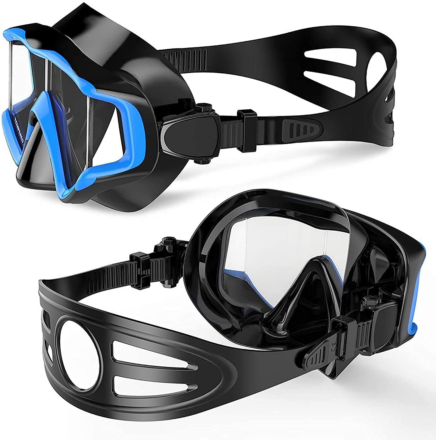 Anti-Fog Waterproof Swim Goggles for Snorkeling & Scuba Diving - Professional Underwater Glasses for Men & Women - Perfect for Ocean, Pool & Water Sports (White)