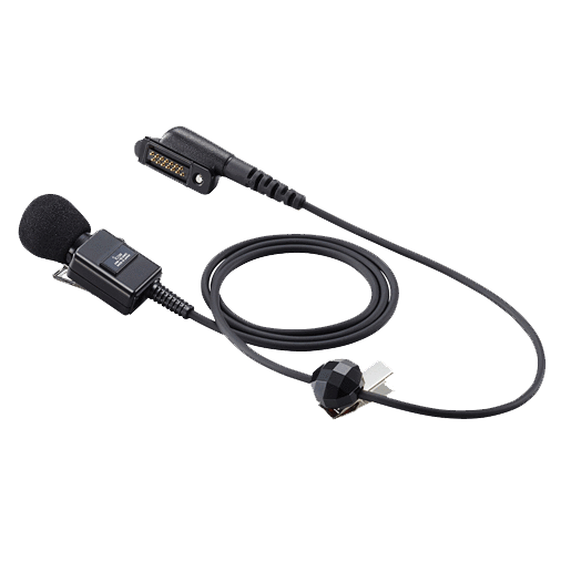 Icom HM163MC Professional Lapel Microphone - Clip-on Hands-Free Mic for Clear Communication - Perfect for Public Speaking, Interviews, and Broadcasters
