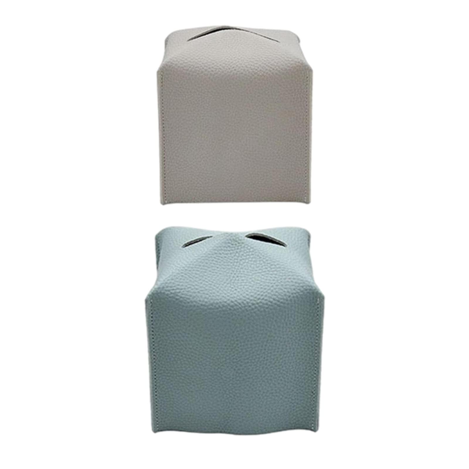 Baoblaze 2-Pack Portable Tissue Box Cover Holder - Waterproof Bathroom & Car Tissue Organizer | Perfect for Home, Office, and Travel Use