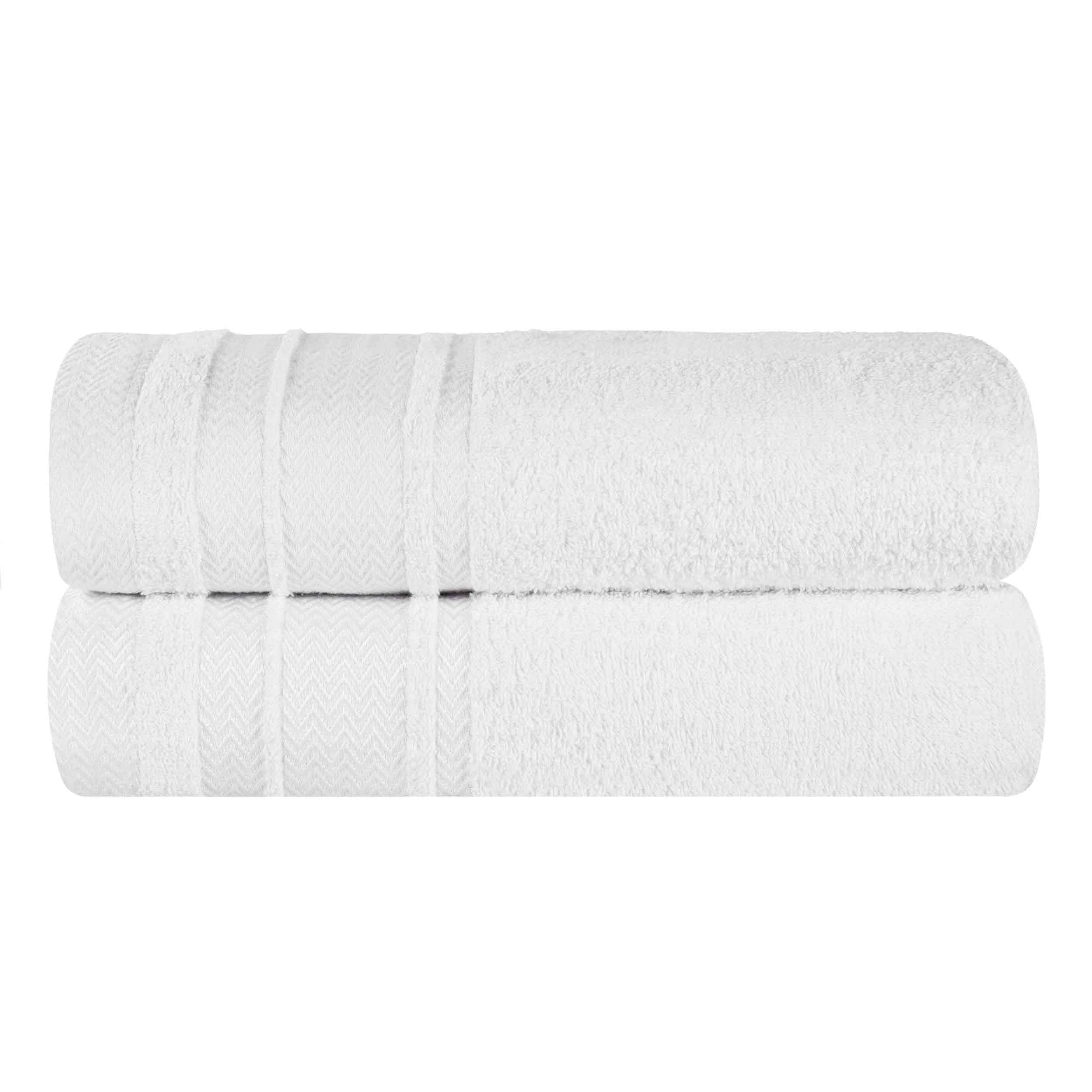 Premium 100% Cotton Soft Medium Weight Bath Towel Set of 2 - Ultra Absorbent Luxury Bath Sheets for Spa, Hotel & Home Use