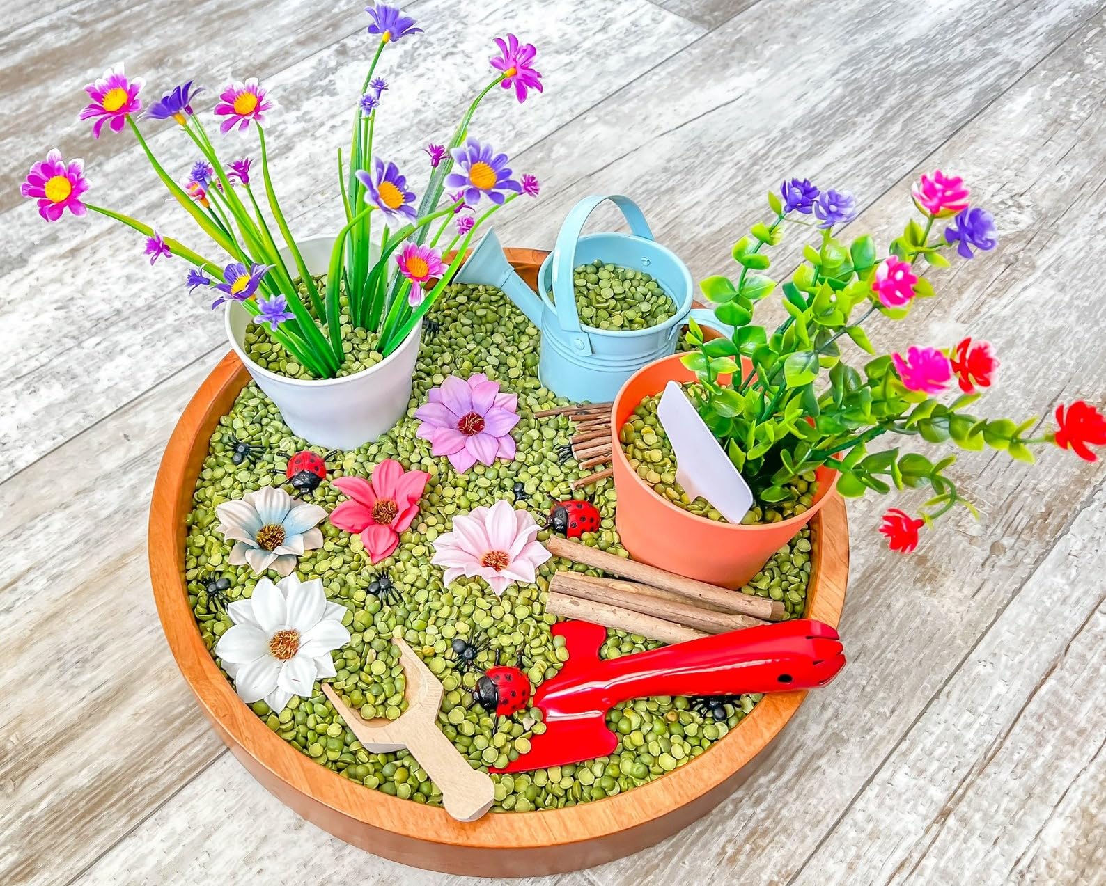 Montessori Sensory Bins for Kids - Gardening Themed Sensory Toys for Preschoolers | Educational Learning Activities for Toddlers & Classroom Play