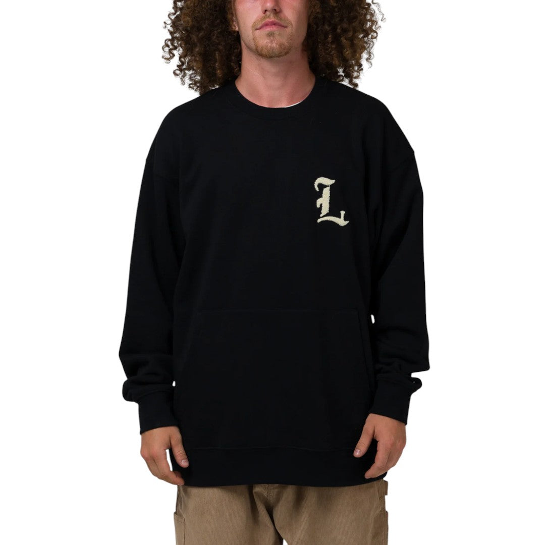 Loviah L Pocket Crewneck Sweatshirt for Women - Soft Cotton Casual Pullover with Front Pocket - Perfect for Everyday Wear, Lounge & Outfits