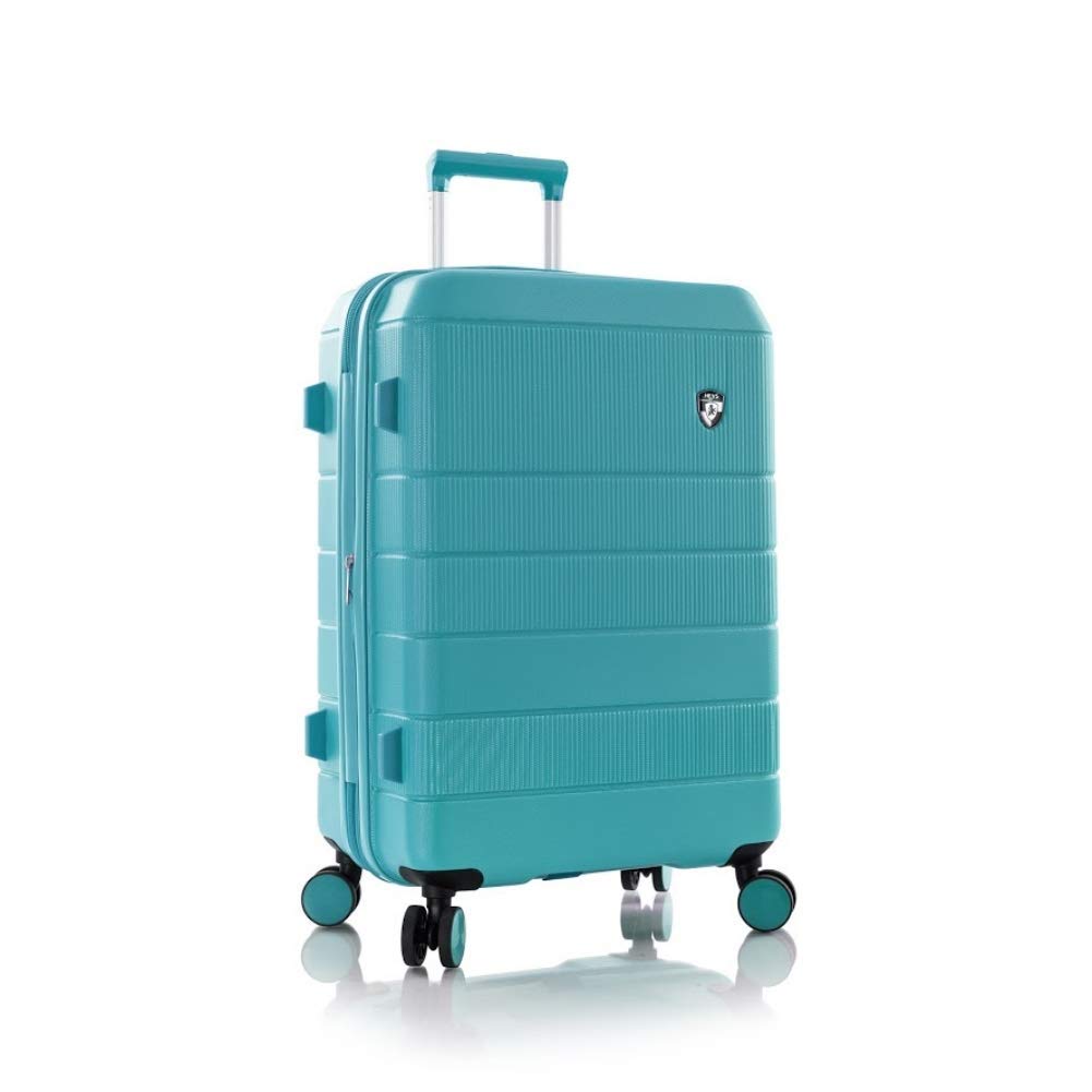 Heys America Neo 26-Inch Hardside Spinner Luggage - Lightweight Durable Suitcase with 360° Wheels, TSA Lock (Aqua Blue) - Perfect for Air Travel, Business Trips & Vacation Packing