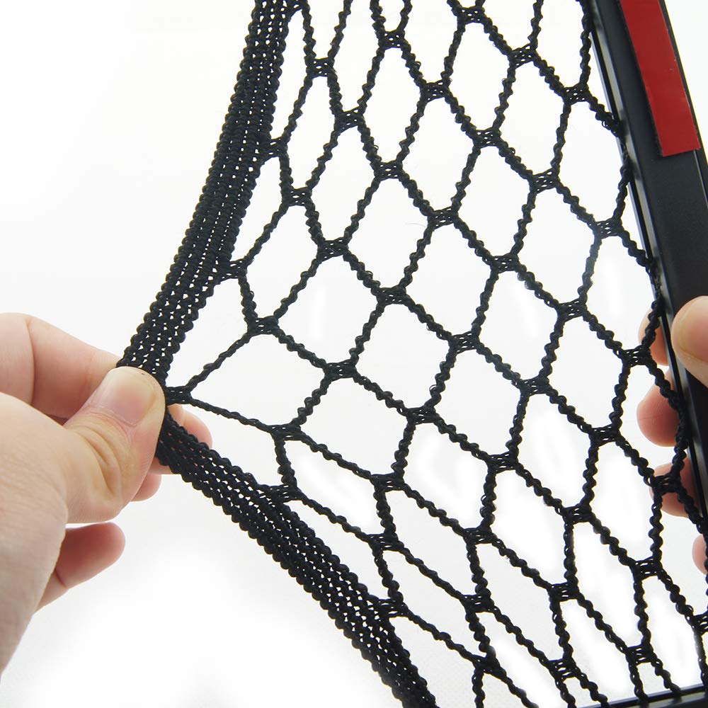 Self-Adhesive Car Seat Organizer Pocket - Mesh Storage Net for Door Side, Smartphone & Essentials - Perfect for Road Trips & Daily Commutes