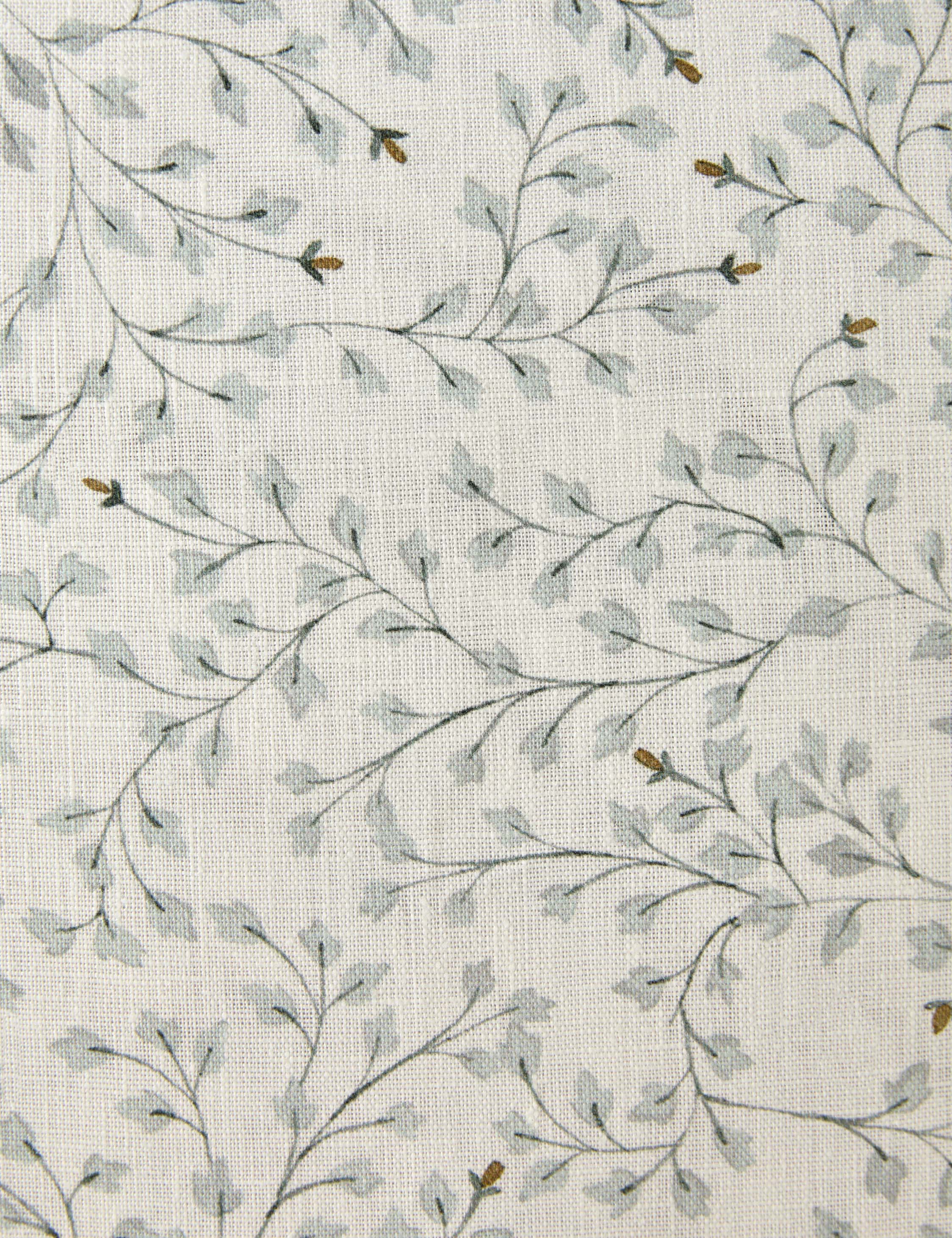 Dainty Leaves Linen Pillow Case - Organic Cotton Blend Cushion Cover by Rylee + Cru for Nursery, Bedroom & Boho Home Decor